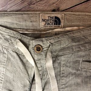 Northface pants, White with Navy pinstripes